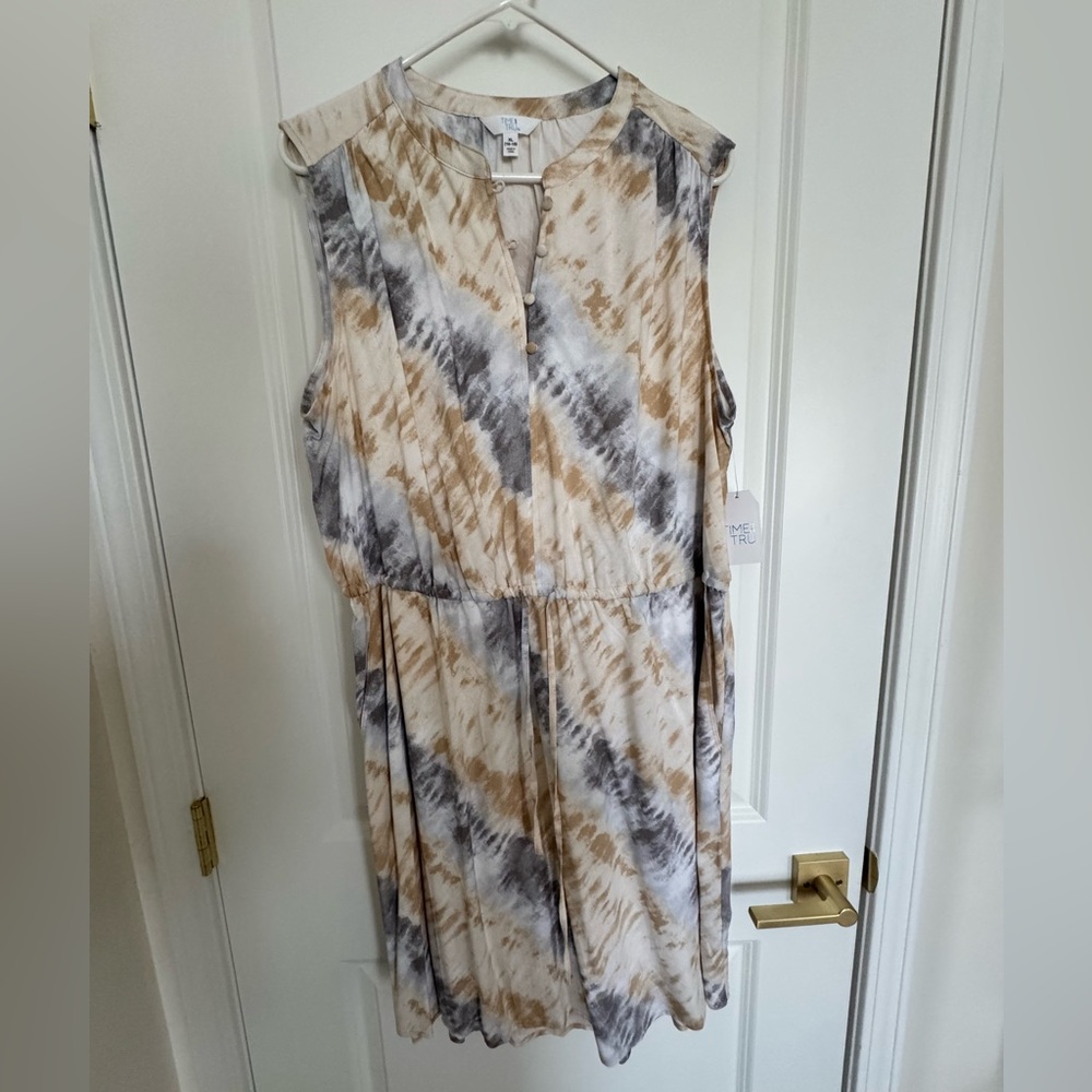 Sleeveless Tie-Dye Dress